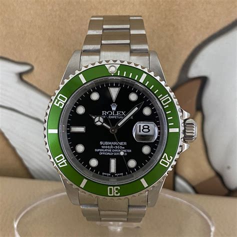 prezzo rolex ghiera verde fat four|Orologio Rolex Submariner Date in acciaio Oystersteel.